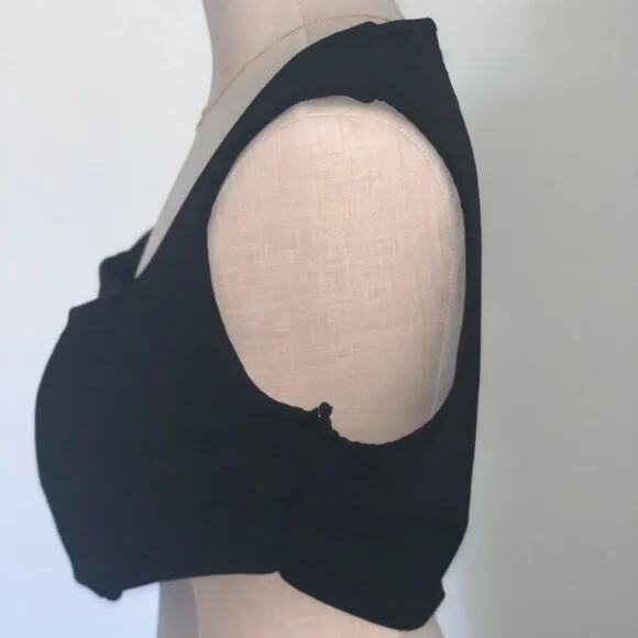 PRETTYLITTLETHING Curved Hem Corset Bustier Crop Top Night Out Sexy Black 12 - Picture 3 of 6